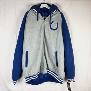NEW Indianapolis Colts NFL jacket cout 4X